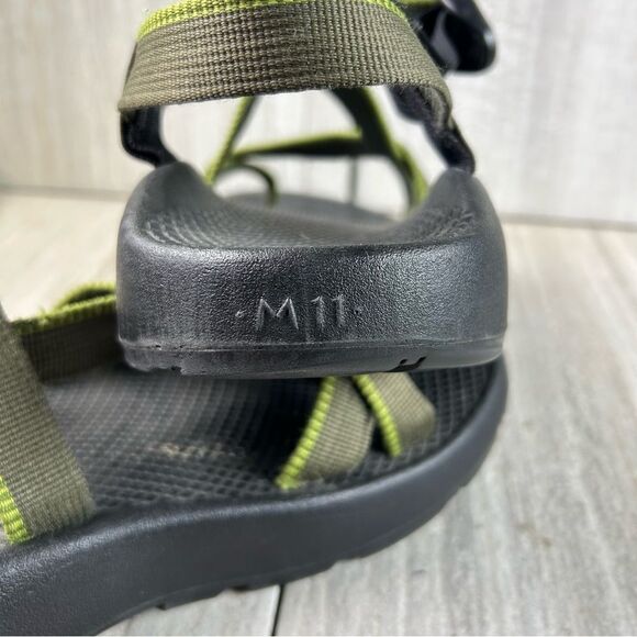 Chaco Z/Cloud Z1 Classic Green and Black Sandals Trail Hiking Shoe Mens Size 11 - Picture 9 of 10